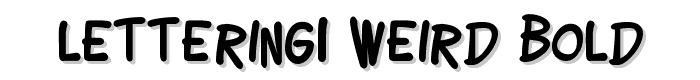 Lettering1 Weird Bold font